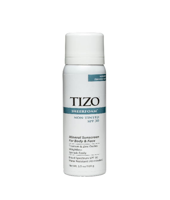 Спрей-пенка солнцезащитная для лица и тела SPF 30 Sheer Foam Sunscreen Non-Tinted TIZO