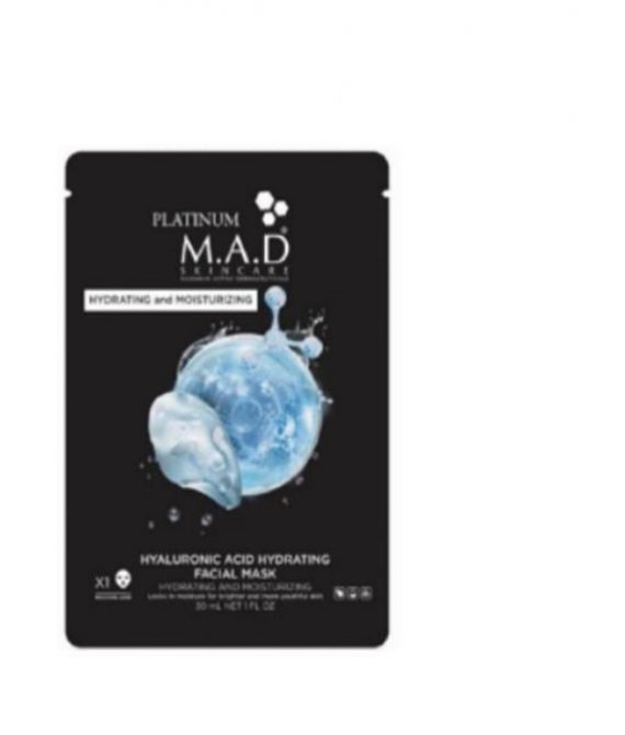 Маска для лица Platinum Hyaluronic Acid Hydrating Facial Mask M.A.D